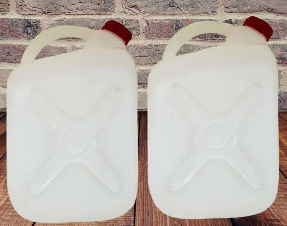 Prime Set Of 2 Pcs 5 Liters Refillable Empty Can / Bottle with Tight-Fitting Cap for School Collage Hospital and Multipurpose Use Pack Of 1