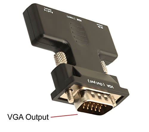 IO Crest SY-ADA31063 HDMI to VGA Adapter with Sound 1080P 1.4b Convert HDMI 2