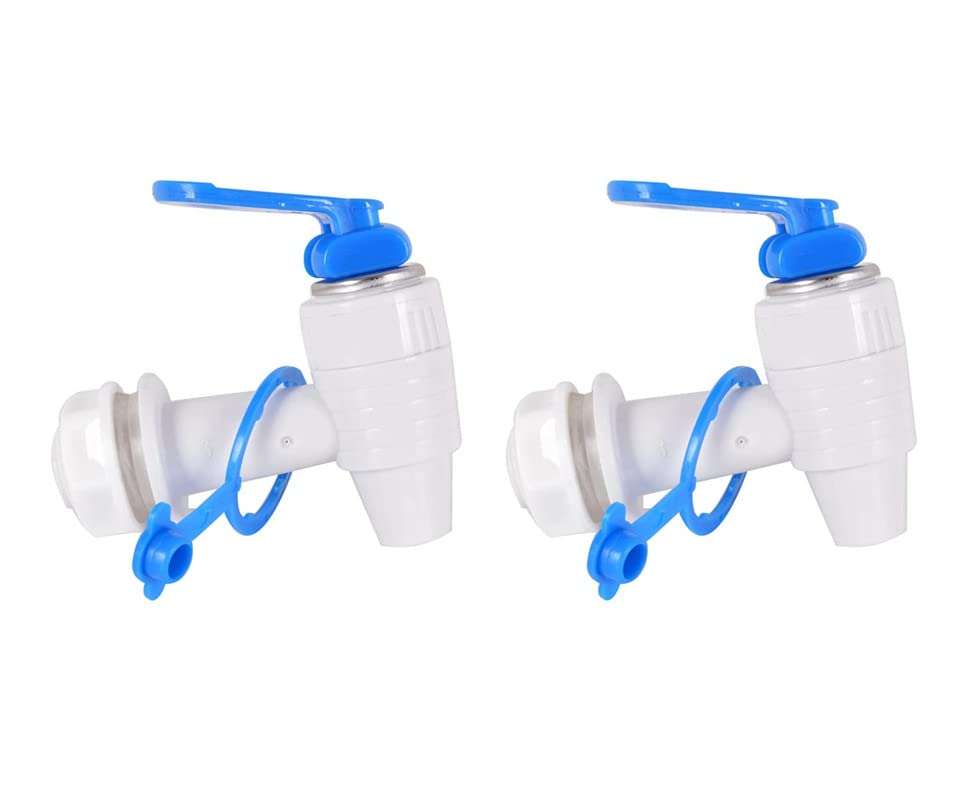 2 Pieces Tap for RO Water Purifier, Compatible With Kent/Dolphin, Swift, Aquafresh/Many Assembled/Branded RO's - White (Pack of 2)