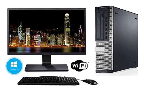 Dell Optiplex 7010 Desktop - New 22 Inch LED Monitor - Intel Core i5 3470 8GB DDR3 RAM, 128GB SSD and Windows 10 Professional (Renewed) 1
