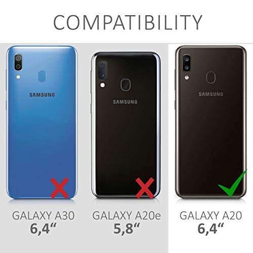 kwmobile TPU Case Compatible with Samsung Galaxy A20 - Case Soft Slim Smooth Flexible Protective Phone Cover - Dove Blue 6