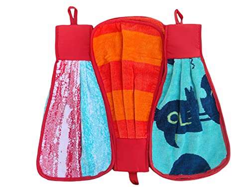 Antiter Cotton Sets of 3 Hanging Kitchen & Washbasin Towels 1