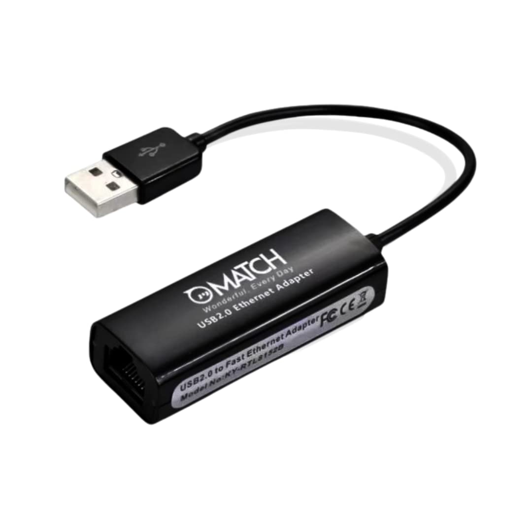 Match LB-Link USB 2.0 to 100 Mbps Ethernet Network Adapter| LAN to USB Converter| Plug and Play 1