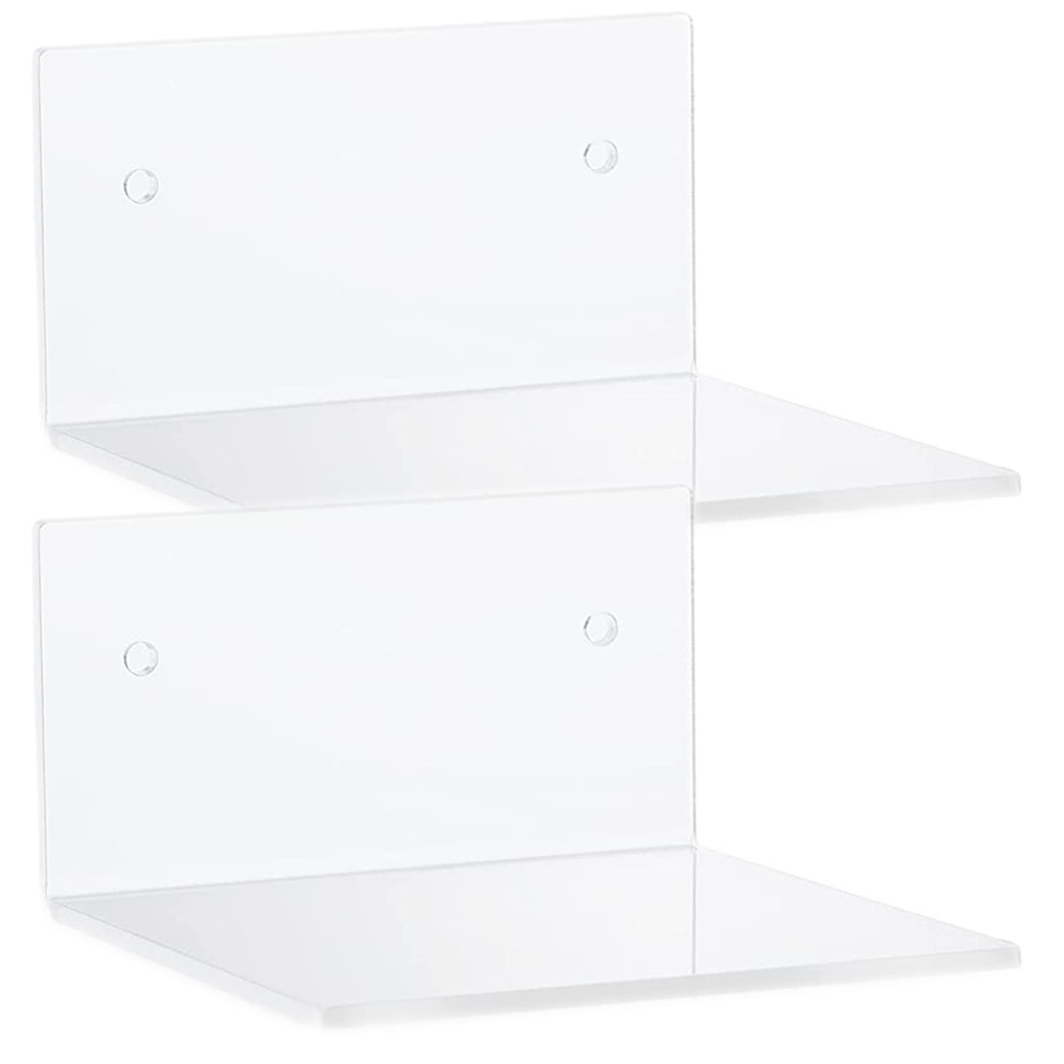 Parikshit Sublimation 2pcs Extra Heavy Duty Invisible Wall Rack Shelf Plant Pot Holder for Living Room Bedroom Books Home Decor Bathroom Kitchen (Pack of 2)