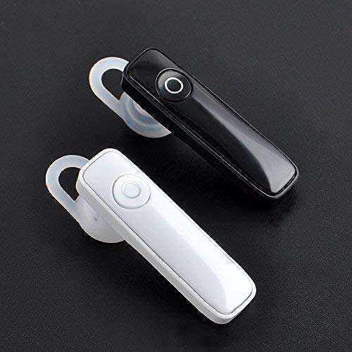 Shopjet Wireless Bluetooth For HTC Desire 516 dual sim Single Ear One Ear truly Ultra stylish wireless Noise isolation mic buttons K1 Gaming Earphones Headphone Talk time and long standby Hi-Fi sound hands free calling Long Battery Life - ( NE.C1, White ) 4