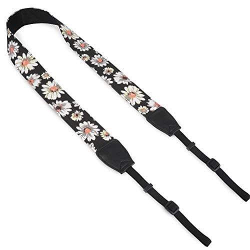 PassLanry Universal Camera Neck Shoulder Strap Belt Fashion Neck Belt for DSLR/SLR/DC/Instant Camera/Women/Men - Flower A 1