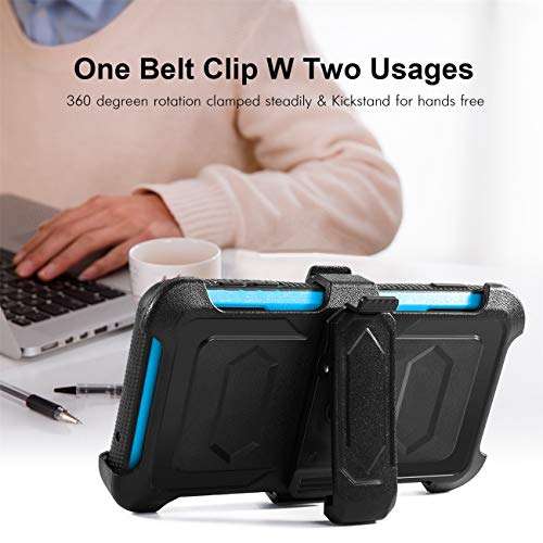 Toyouu for LG Aristo 2 Case/Aristo 3/Rebel 4 LTE/Tribute Dynasty/Tribute Empire/Zone 4/K8+/K8S/Fortune 2/Phonenix 4 Phone Case with Screen Protector Belt Clip[Kickstand] Heavy Duty Protective,Blue 5