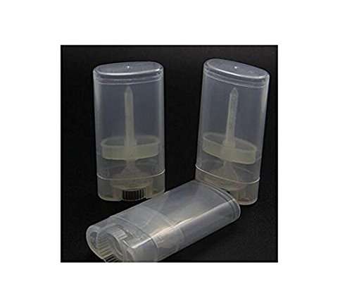 10PCS 15ml 0.5oz Clear Empty Plastic Oval DIY Lipstick Lip Balm Lip Gloss Tubes Deodorant Crayon Chapstick Tube Bottle Containers Oval Holder Case Pipe 3
