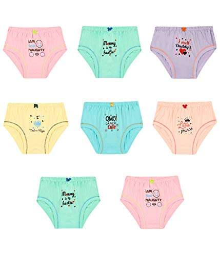 Pine Sports Baby Boy's Plain Panty (Pack of 8) (PN_KIDSBIEF-P8-015_Multi_9-12 Months) Multicolour 1