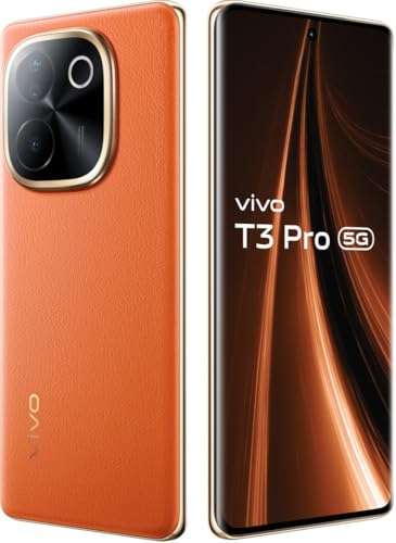 vivo T3 Pro 5G (Sandstone Orange, 8GB RAM+ 128GB Storage) Snapdragon 7 Gen 3 Processor | AMOLED Display | Dual Nano-SIM | 5500mAh Battery 3