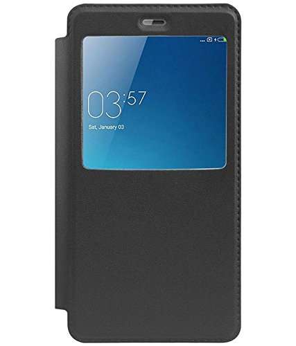 Helix Window LeatherFlip Cover for Redmi 5A Black 1