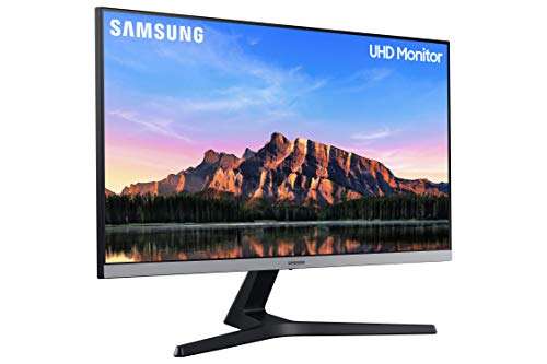 Samsung 28 inch (70.8 cm) 3840 x 2160 Pixels 4K UHD Monitor, IPS, Bezel Less, HDR Support, AMD FreeSync, Eye Comfort, PIP/PBP Multi-Tasking (LU28R550UQWXXL, Dark Blue Gray) 4