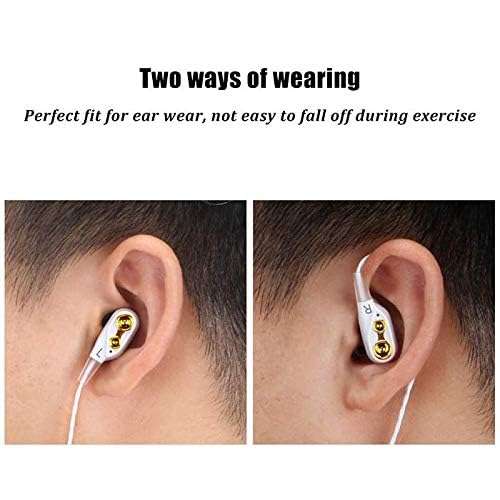 Raptas Headphone 4D Deep Bass Stereo Earphone Dual Driver Sport Wired Headset with c for All Smartphone 5