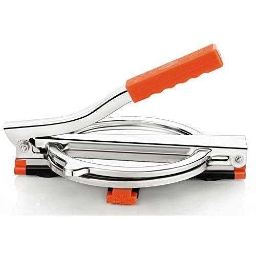 Vessel Crew Combo of Stainless Steel Puri/Roti Maker Press, Stainless Steel Cooker & Pot Stand and Plastic Butter Box 3