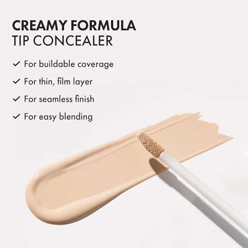 LUNA Long Lasting 4x BIG Size Concealer (#02 Beige) 1.05 fl. Oz, Full Coverage & Natural Finish, For Under Eye Dark Circles, Fine Lines, Redness & Discoloration 5
