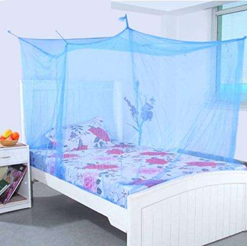Mahdiya Popular Mosquito Net (Single Bed 3 X 6, Blue), Pack Of 1