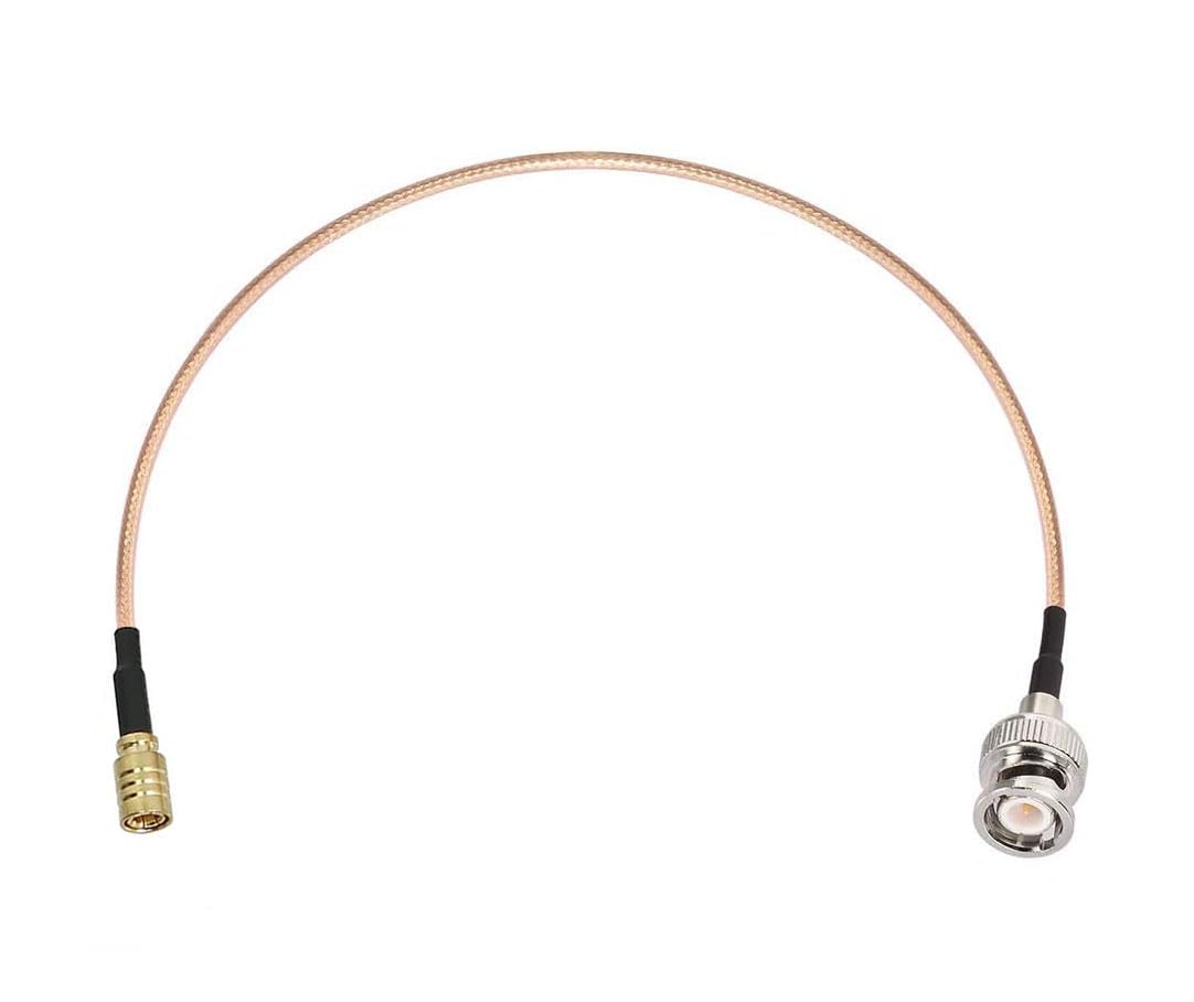 DHT Electronics RF coaxial Coax Cable Assembly BNC Male to SMB Female 12'' 1