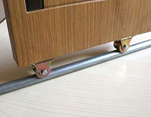 Anmeilexst 4 Pcs Color Zinc Plating 1.2" U-Groove Track Wheel, Sliding Door Roller, for Track Sliding Doors, Mechanical Carts and Mobile Workbench 6