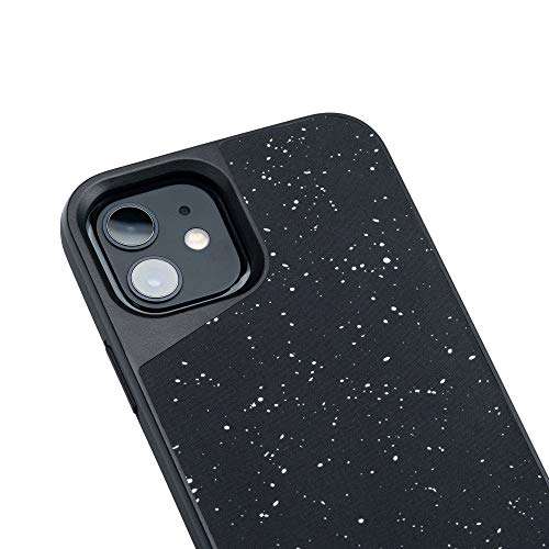 MOUS Protective Case for iPhone 12/12 Pro - Limitless 3.0 - Speckled Black Leather - No Screen Protector 4