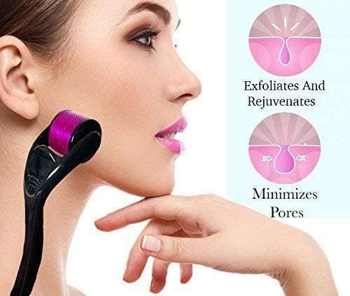 R A Products Derma Roller For Hair Growth with 540 Titanium Needles | Repairs Damaged Hair | Activates Hair Follicles | Easy to use | Safe & Effective (Pack of 1) (0.5) 6