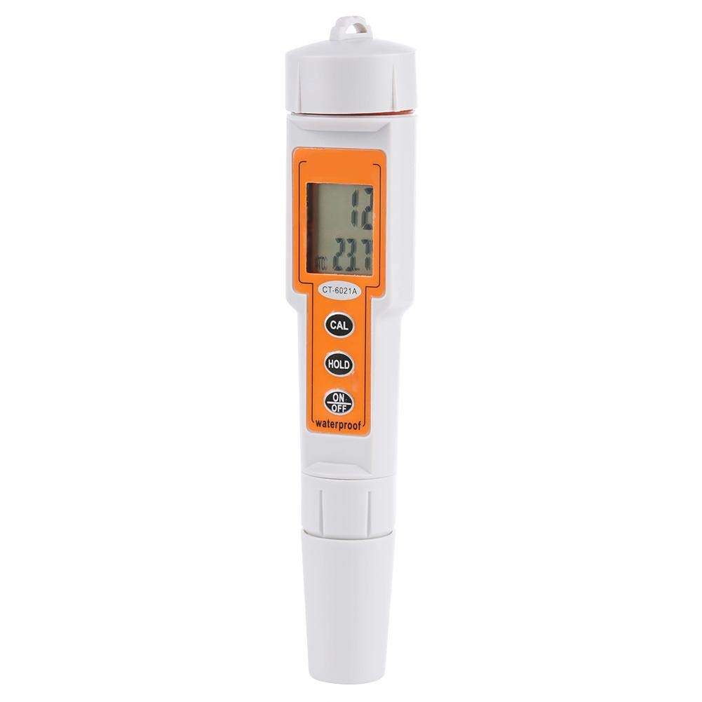 PH TEMP Moisture Meters, 2 in 1 Portable Digital PH TEMP Tester Purity Test Pen for Aquariums Hydroponics Spas Swimming Pools Water Quality 5