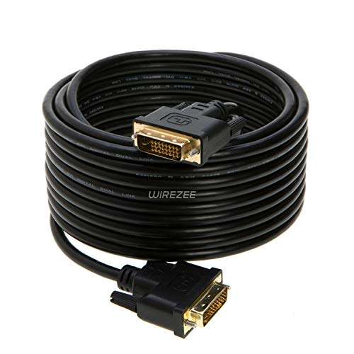 DVI-D Cable Dual Link DVI to DVI Male Wire 24+1 Pin 3ft 6ft 10ft 15ft 25ft (10FT) 4