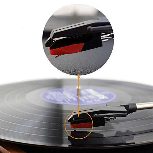 Bestdealing 4 Pack Record Player Needle Crosley Universal Diamond Stylus Tip Replacement for Power Play LP ION iCT09RS Quick Play LP Quick Play Flash Contour LP Vertical Vinyl Archive LP Pin Repair 6