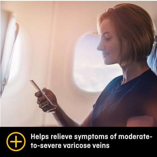 FUTURO Open Toe/Open Heel Knee Length Stocking, Firm Compression (20-30 mm/Hg), For Standing or Sitting All Day, Beige, Large, Unisex, 1 Stocking 2