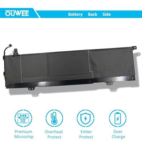 OUWEE L17C3PE0 Laptop Battery Compatible with Lenovo Yoga 730-15IWL Yoga 730-15IKB Series Notebook L17L3PE0 5B10Q39196 5B10Q39197 11.25V 51.5Wh 4587mAh 4