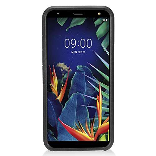 Z-GEN - for LG K40 LM-X420, LG Solo LTE L423DL - Rubberized Hybrid Phone Case + Tempered Glass Screen Protector - AH2 Purple 4