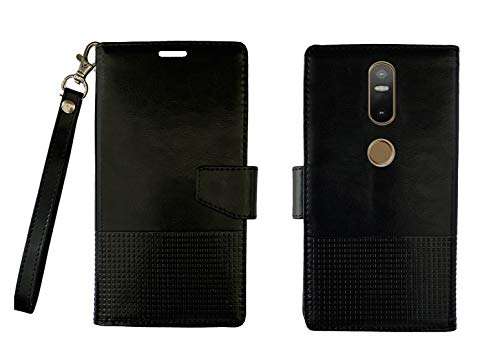 Colorcase Wallet Type Flip Cover Case for Lenovo Phab 2 Plus (6.4) - (Black) (Black) 1