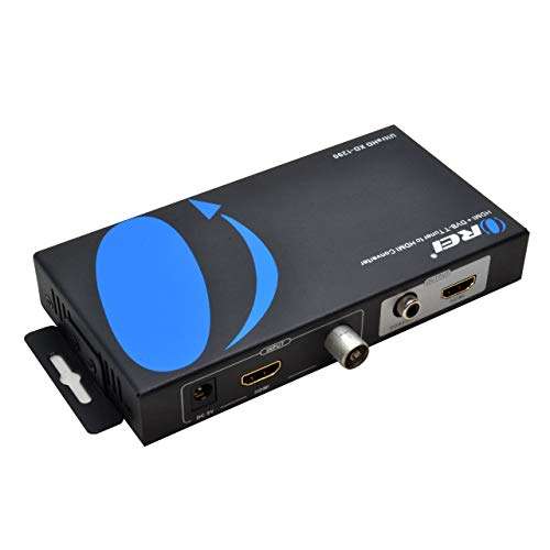 OREI 4K PAL to NTSC HDMI Video Converter with 2-Pack 6ft HDMI Cable Built in Digital DVB-T TV Tuner - Worldwide Voltage 3