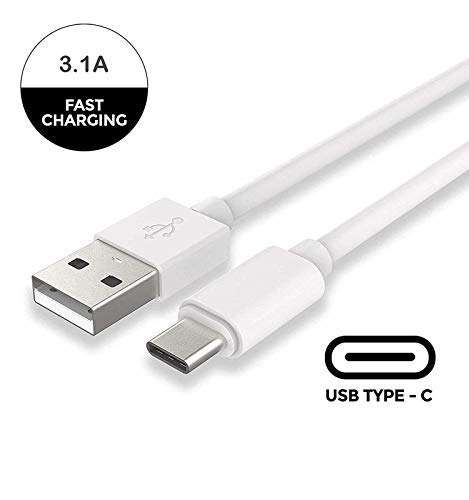 Ragav Enterprise By Raghav Enterprises Quick Dash Rapid Charging Type C to USB-A Data Sync Cable for OPPO F17 Pro/OPPO F17 (White, 3.1 Ampere, 1 Meter/3.2 Feet, TC) 3