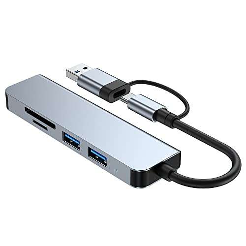 USB Hub OTG USB Type C Dual Connector Hub Adapter 5Gbps USB 3.0 Support SD/TF Memory Card USB 2.0 Support OTG Technology 3