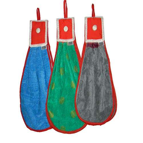 NNR Kitchen Hanging Towel Napkins,Set of 2 PCS_Super ABSORBANT, Double Sided 1