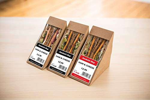 Brother Genuine DK-2251 Continuous Length Replacement Labels, Black/Red Label on White Paper Tape, Engineered with Excellence, 2.4” x 50 feet, 1 Roll per Box 2