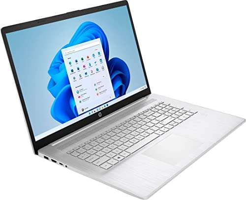 HP Notebook Laptop, 17.3’’ Full HD Display, AMD Ryzen 5 5500U Hexa-Core Processor, 16GB RAM, 1TB PCIe SSD+1TB HDD, Fingerprint Reader, Wi-Fi, Webcam, HDMI, Windows 11 Home, Natural Silver 3