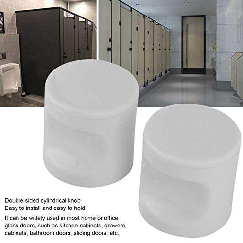 Household Bathroom Door Knob, Double‑Sided Cylindrical Knob Shower Room Door Knob, Easy Pulling and Pushing, Slick Design for Home Bathroom Drawers Cabinets(L38W Handle) 5