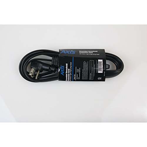 Axis 45515 Extension Cord, 8', Black, 8 Foot 6