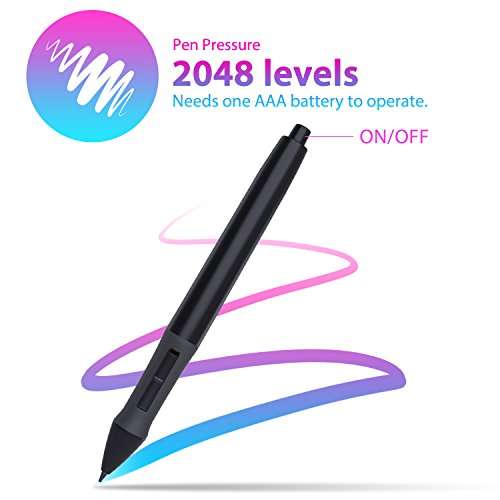 HUION 420 OSU Tablet Drawing Tablet, Graphics Tablet with Digital Stylus, 4 x 2.23 inches Pen Tablet for Digital Art, Design & Animation, Work with Mac, PC 2