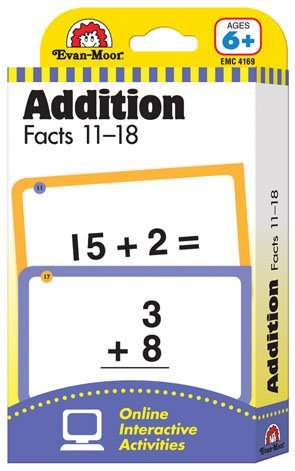 Constructive Playthings 4169 Flashcards - Addition Facts 11-18