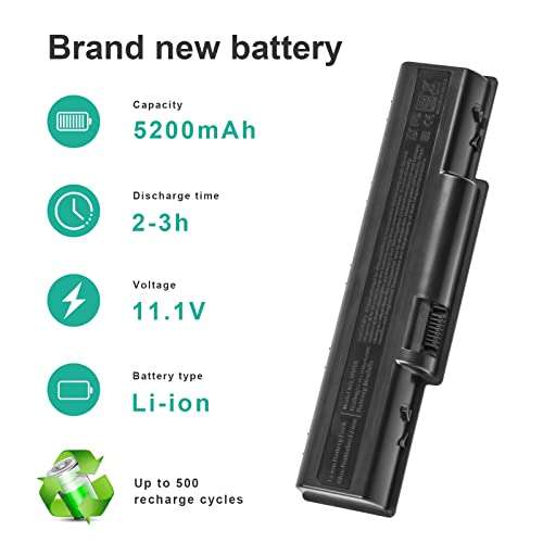 Fancy Buying Laptop Battery for Gateway Series NV51 NV52 NV53 NV54 NV56 NV58 NV59 NV5332U Series Gateway AS09A41 AS09A73 ID58 MS2268 MS2273 MS2285 MS2288-6 Cells 11.1V 5200mAh 2