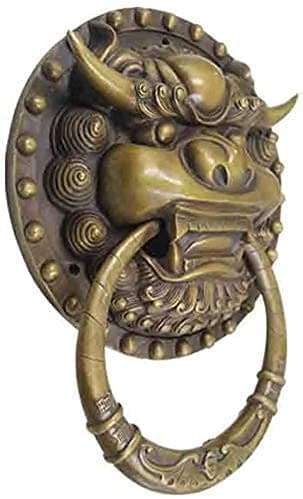 Classical Door Handle Knocker Chinese Door Bronze Door Handle Antique Handle Wooden Door Handle Door Pull Ring Hardware Door Lock Closet Door Handle 3