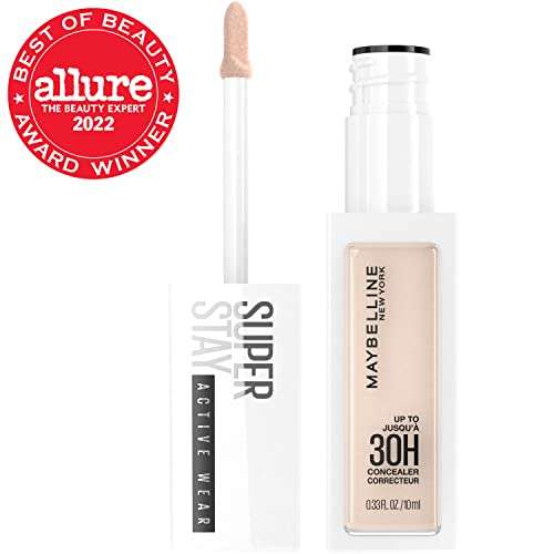 Maybelline Super Stay Liquid Concealer Makeup, Full Coverage Concealer, Up to 30 Hour Wear, Transfer Resistant, Natural Matte Finish, Oil-free, Available in 16 Shades, 10, 1 Count 3