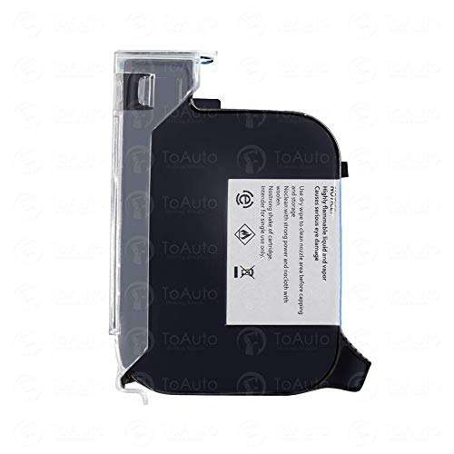 FASTTOBUY Handheld Ink Cartridge Replacement 42ml Durable Non-Quick Dry Ink Cartridge for Portable Inkjet Printer Jet Printer (Black) 2