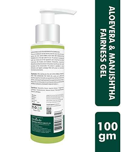 LEEYA HERBALS WHITENING SKIN CARE ROUTINE REGIME CTM KIT FOR OILY SKIN WITH VITAMIN C SKIN WHITENING FACE WASH 100 Gm + ALCOHOL FREE SKIN TONER FOR OILY SKIN 100 GM + ALOEVERA GEL FOR FACE 100 Gm 5