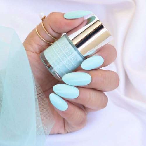 DeBelle Gel Nail Polish Combo Pack of 5, Maroon(Moulin Rouge), Baby Pink(BeBe Kiss), Mint Blue(Mint Amour), Coral Orange(Princess Belle) and Mauve(Majestique Mauve), 40 ml(8 ml Each) 5