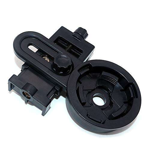 Set of 2 NUZAMAS Mobile Phone Adapters, Holders, Universal Mount for Telescope, Adjustable, Compatible with 26.4-46.4mm Binocular Monocular Spotting Scope 4
