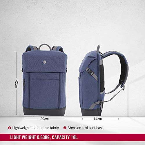 Deluxe Flapover Laptop Backpack (Deep Lake) 3