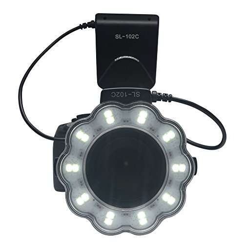 Venidice SL-102 Camera Manual Ring Light Flash, Macro LED Ring Flas with LCD Display(40.5mm, 52mm, 55mm, 58mm, 62mm, 67mm, 72mm, 77mm) for Canon Nikon SNY Fuji Panasonic DSLR Cameras 5